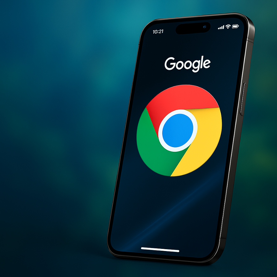 Google Chrome logo on iphone